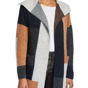 Max Studio Multicolor Open Front Cardigan